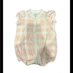 Ralph Lauren 3 Months One Piece Baby Outfit Pink Plaid